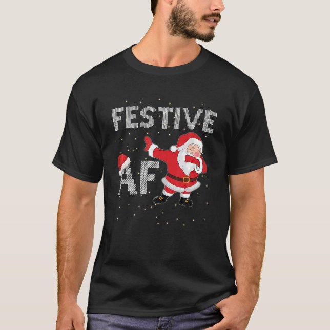 Camiseta Festivo AF inapropriado, diversão de Feriado Engra (Frente)