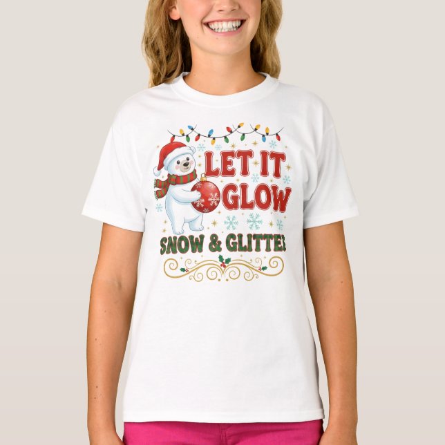 Camiseta Festivo Deixe Brilhar (Frente)