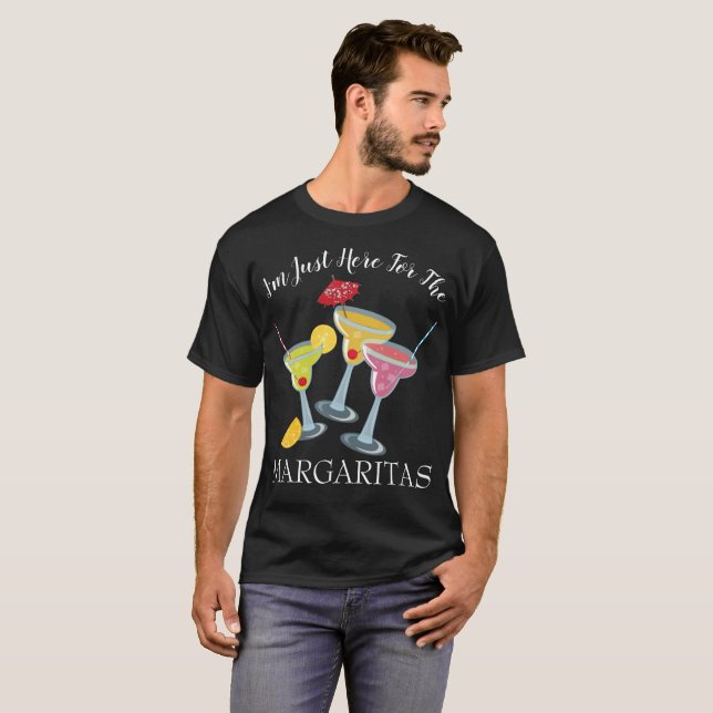 Camiseta Festivo eu sou aqui para Margaritas (Frente Completa)