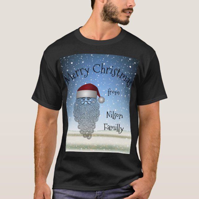 Camiseta Festivo Fritual de Natal Engraçado Pai Natal (Frente)