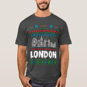 Camiseta Festivo London Reino Unido Fúria Natal