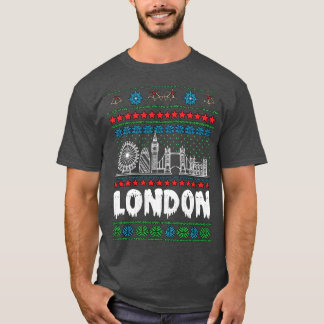 Camiseta Festivo London Reino Unido Fúria Natal