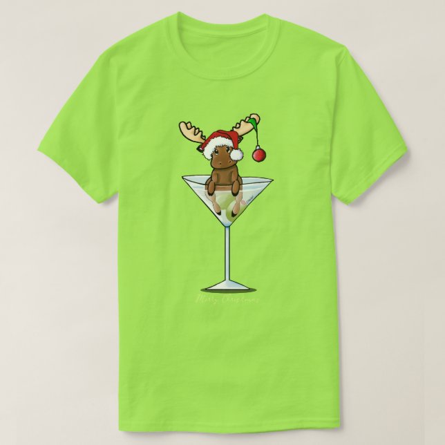 Camiseta Festivo Moose Natal (Frente do Design)