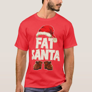 Camiseta Festivo Xmas Fat Papais noeis Feliz Natal