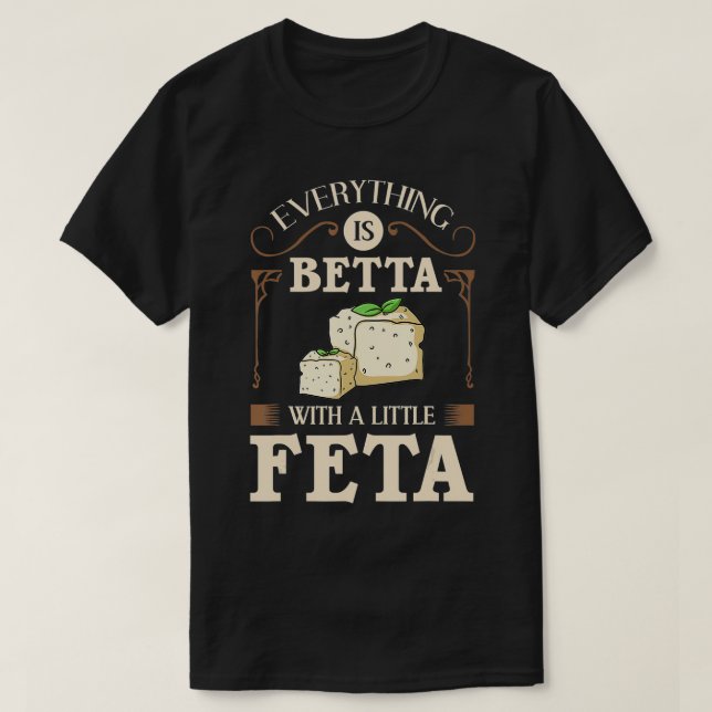 Camiseta Feta Cheese Goat Greece Greek  (Frente do Design)