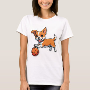 Camiseta Fetch Acontece - Caricatura Engraçada De Cão