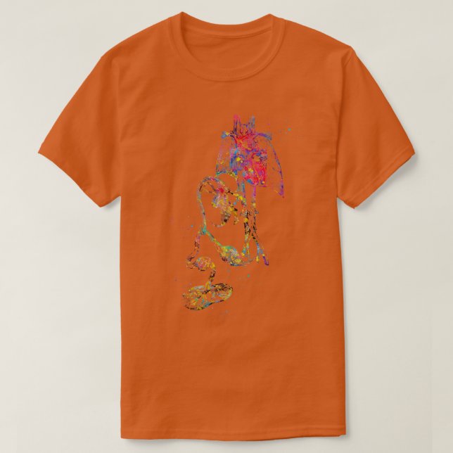 Camiseta Feto sistema cardiovascular (Frente do Design)