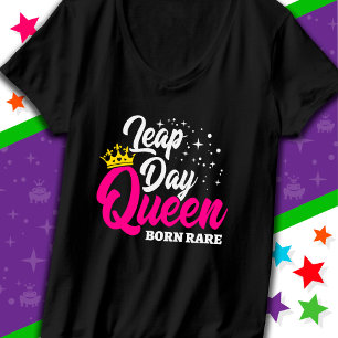 Camiseta Fev 29 Dia do Salto Ano do Nascer Raros