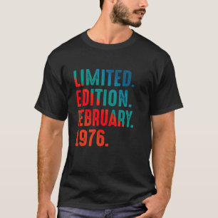 Camiseta Fevereiro 1976 Ano 1976 Retro 1976 Edição Limitada