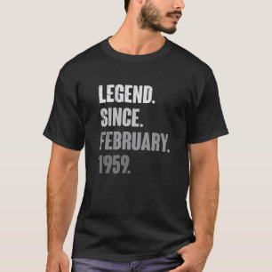 Camiseta Fevereiro Aniversário 64.A Decoração Vin 64 Anos