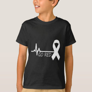 Camiseta Fevereiro da Heart Health Month American Heart Hea