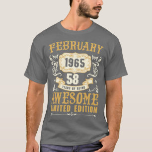 Camiseta Fevereiro De 1965 58 Anos De Ser Espetacular Limit