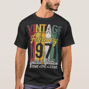 Camiseta Fevereiro de 1971 50ª Edição Limitada de Aniversár