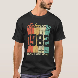 Camiseta Fevereiro de 1982 Edição Limitada 40 Anos 40º Aniv