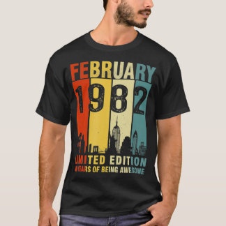 Camiseta Fevereiro De 1982 Edição Limitada De 40 Anos De Aw