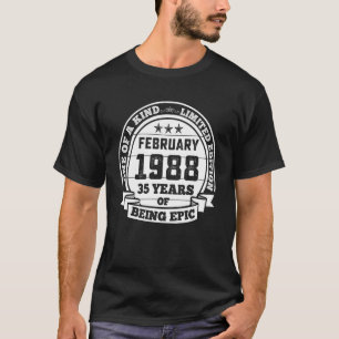 Camiseta Fevereiro De 1988 35º Aniversário 35 Anos De Epi