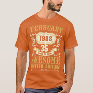 Camiseta Fevereiro De 1988 35 Anos De Ser Espetacular Limit