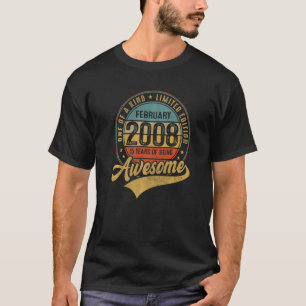 Camiseta Fevereiro De 2008 15 Anos De Ser Um 15 Incrível