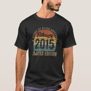Camiseta Fevereiro De 2015 8 Anos De Esforço Retro 8º B