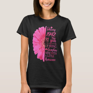 Camiseta Fevereiro Rapariga 1942 T 81 Anos 81