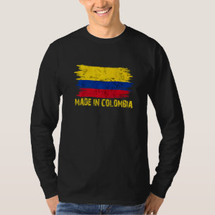 Camiseta Fez a Bandeira da Colômbia Orgulhosa Colombiana Em