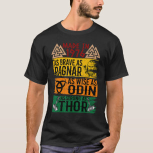 Camiseta Fez Em 1976 Tão Corajoso Quanto Sábio Como Odin Vi