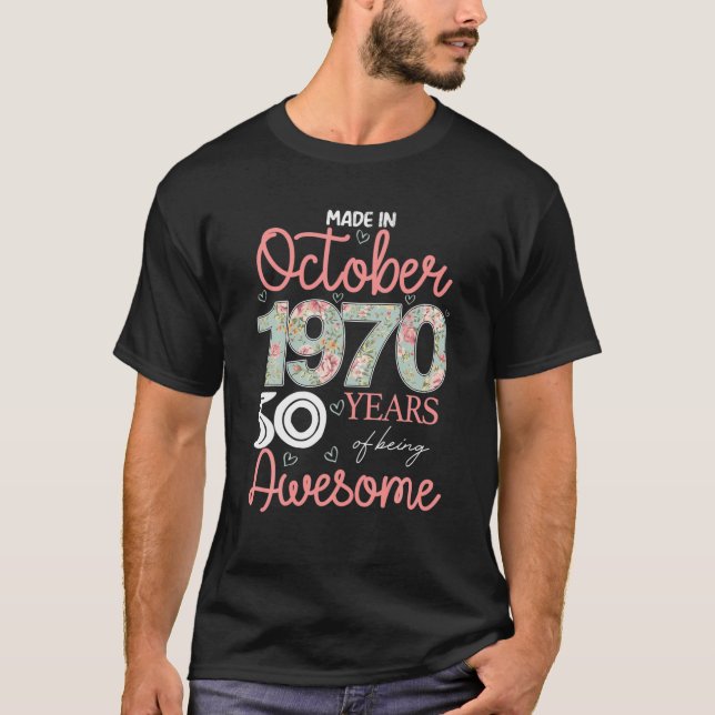 Camiseta Fez Em Outubro De 1970 50 Anos De Um Gif Incrível (Frente)