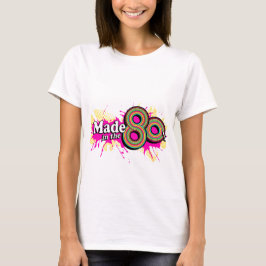 Camiseta "Fez no T multi-cor-de-rosa do logotipo das