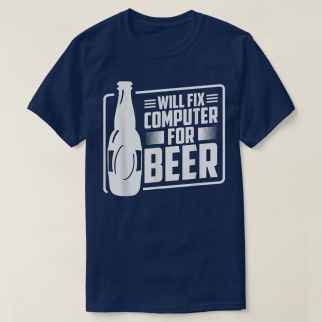 Camiseta Fi-computador para o programa de suporte técnico d (Frente do Design)
