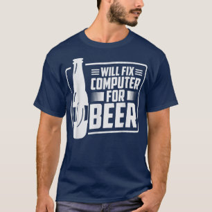 Camiseta Fi-computador para o programa de suporte técnico d