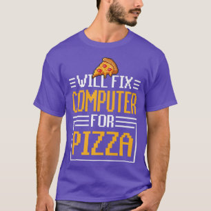 Camiseta Fi Computador Para Pizza Comida Italiana Eati