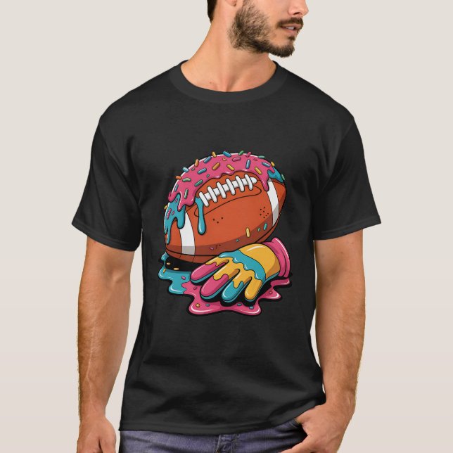 Camiseta Fiação De Futebol Wr Lineman Qb Rb Sorvete Pegba (Frente)