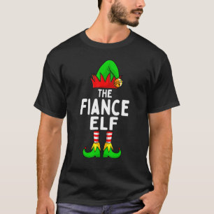 Camiseta Fiance Elf Matching Family Group Festa de Natal P
