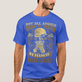 Camiseta Fiancee Militar Veteran Family Angel Walk