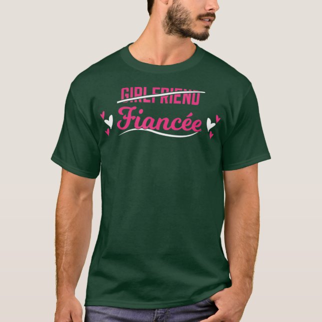 Camiseta Fiancee Wife Ofertas de Recem casados Envolvido (Frente)