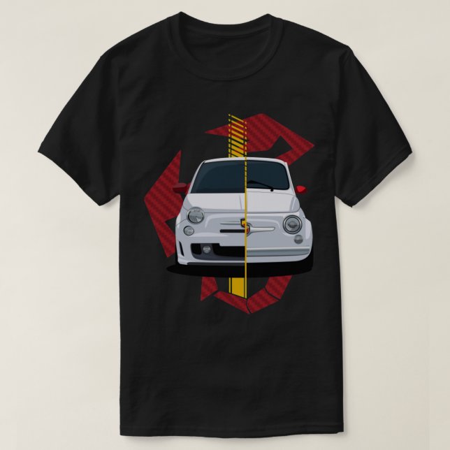 Camiseta Fiat 500 Abarth (Frente do Design)