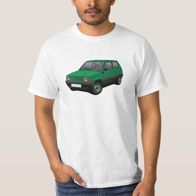 Camiseta Fiat Panda 45 Mk1 (Tipo 141) Verde (Frente)