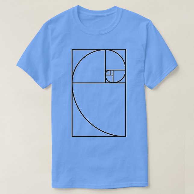 Camiseta Fibonacci 1 (Frente do Design)