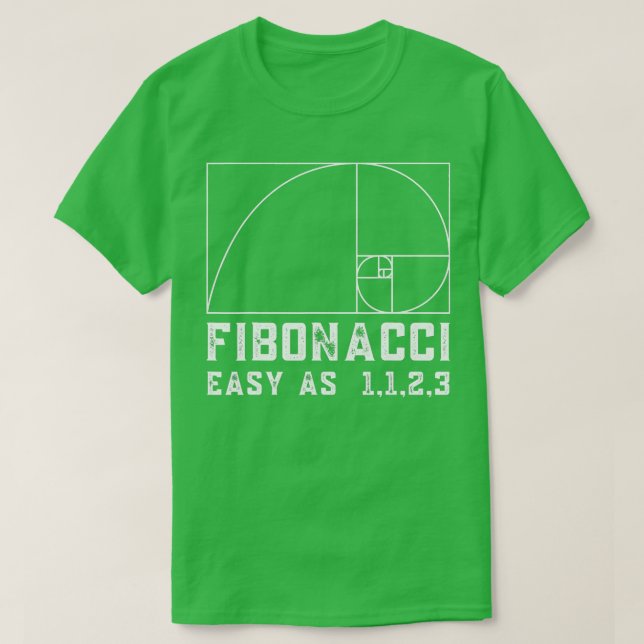 Camiseta Fibonacci Day Easy As 1123 Engraçadas para Profess (Frente do Design)