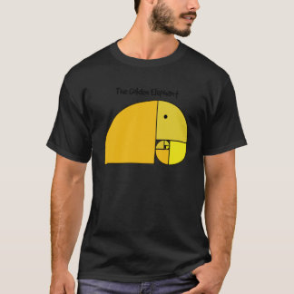 Camiseta Fibonacci Elefante de Proporção do Ouro
