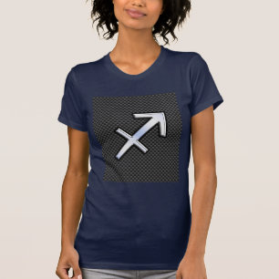 Camiseta Fibra do carbono do carvão vegetal do símbolo do