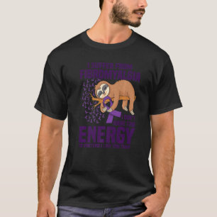 Camiseta Fibromialgia A do Guerreiro da Fita Roxa de Suport