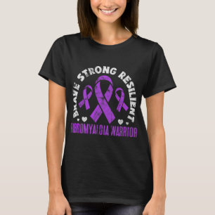 Camiseta Fibromialgia Brave Awarenes Fibro Resilientes Fort