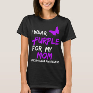 Camiseta Fibromialgia Consciência Eu Visto Roxo Para Minha