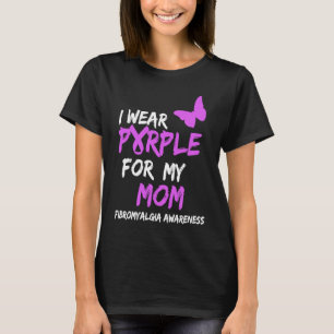 Camiseta Fibromialgia Consciência Eu Visto Roxo Para Minha