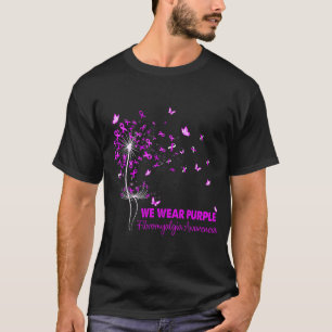 Camiseta Fibromialgia Consciência Fé Esperança Ama Dandelio