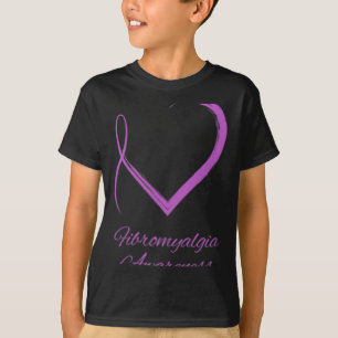 Camiseta Fibromialgia Coração Conscientização da Fibromialg