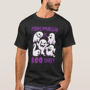 Camiseta Fibromialgia É Folha De Mão Púrpura Boca Engra