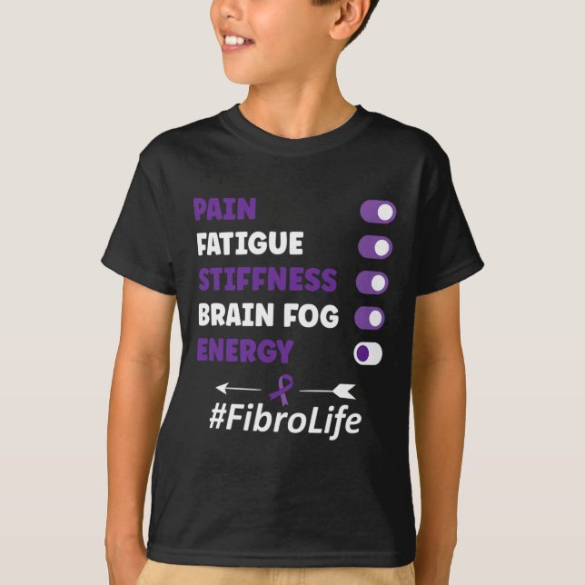 Camiseta Fibromialgia Fibromialgia Sensibilização (Frente)