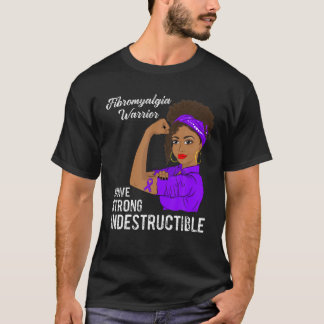 Camiseta Fibromialgia Guerreira Dor Crônica Indestrutível A